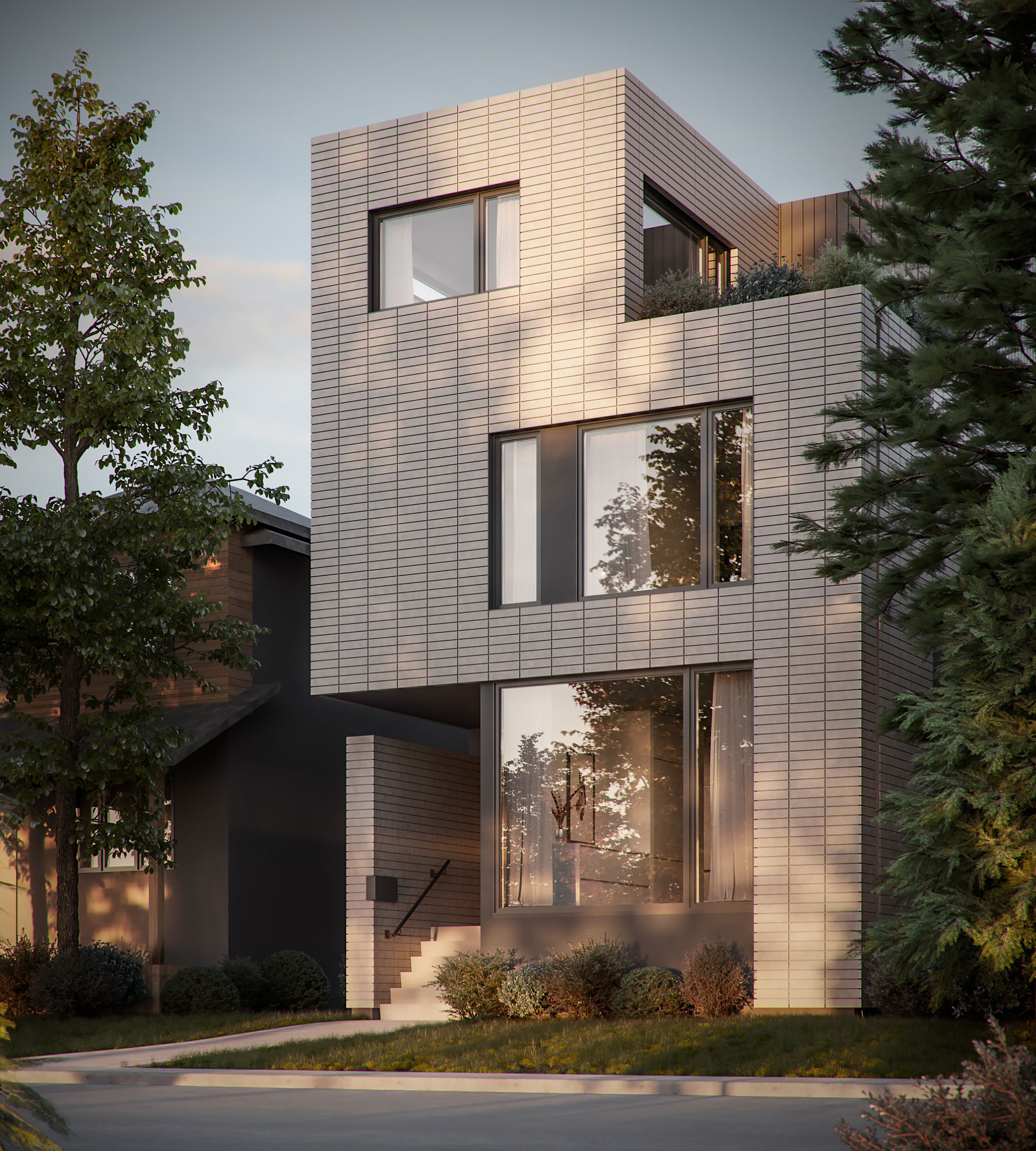 Brick House detail — Anonymous Architecture Calgary