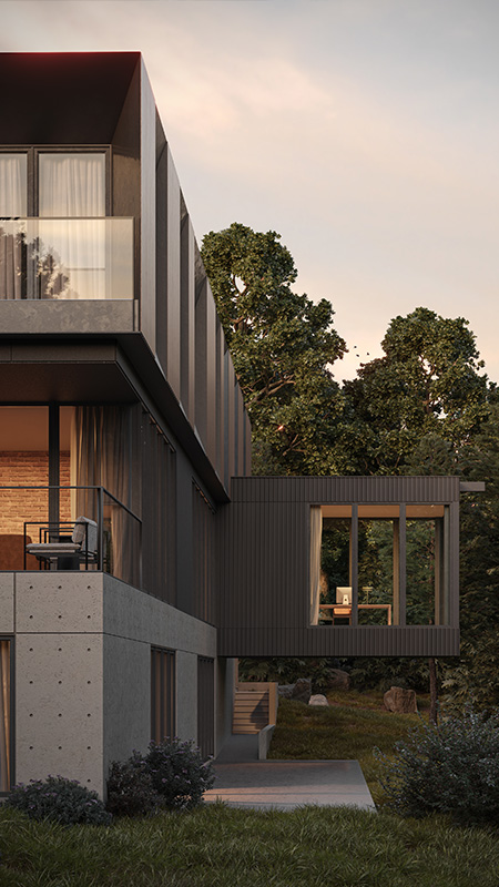 Brickburn Estate exterior — Anonymous Architecture Calgary