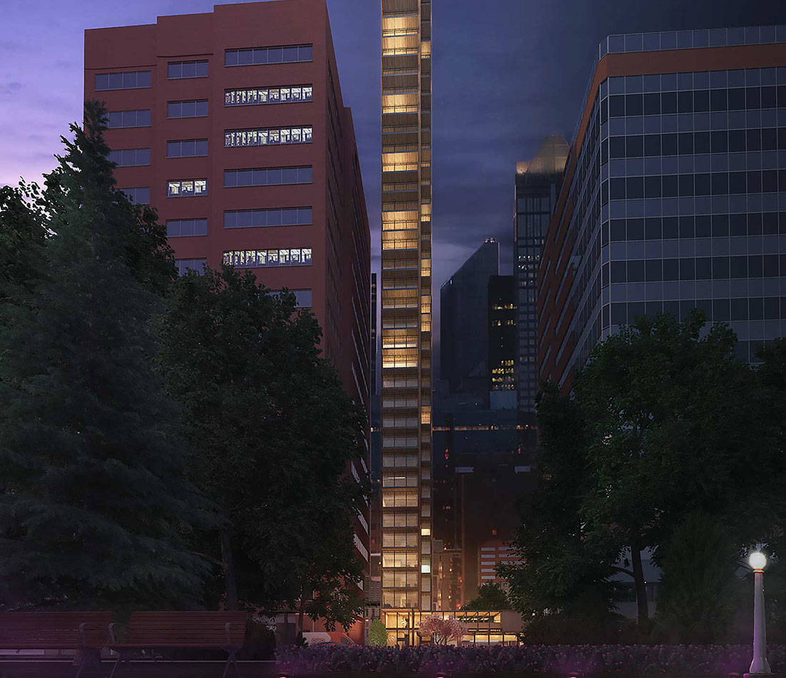 Lacy Court — urban densification study for Calgary's Beltline by Anonymous Architecture